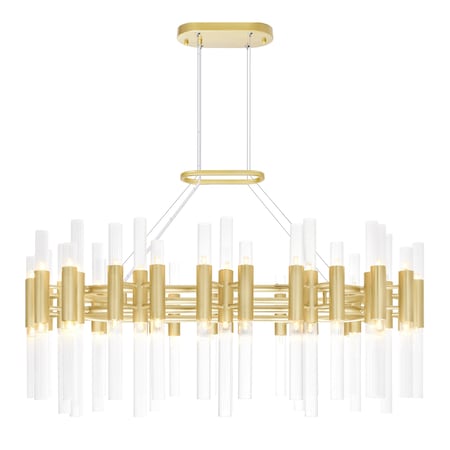 Cwi Lighting Orgue 72 Light Chandelier With Satin Gold Finish 1120P39-72-602